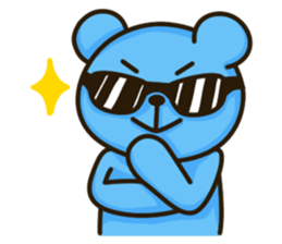 Lovely Blue Bear sticker #4586649