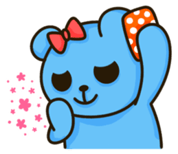 Lovely Blue Bear sticker #4586652