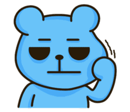 Lovely Blue Bear sticker #4586658
