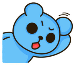 Lovely Blue Bear sticker #4586659