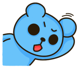 Lovely Blue Bear sticker #4586659