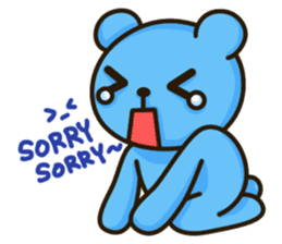 Lovely Blue Bear sticker #4586660