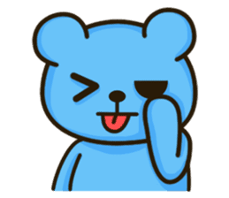 Lovely Blue Bear sticker #4586668