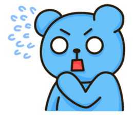 Lovely Blue Bear sticker #4586670