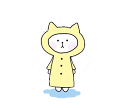 White cat Mimiko sticker #4586755