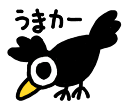 expressionless crow Car sticker #4589196