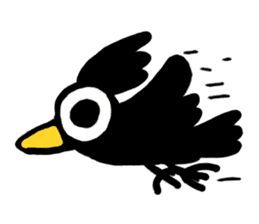 expressionless crow Car sticker #4589200