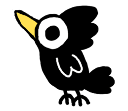 expressionless crow Car sticker #4589201
