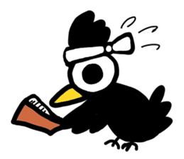expressionless crow Car sticker #4589220