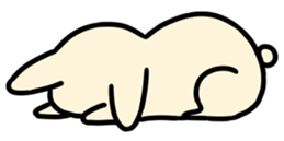 Lazy Rabbits sticker #4589320