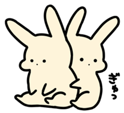 Lazy Rabbits sticker #4589336