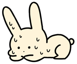 Lazy Rabbits sticker #4589337