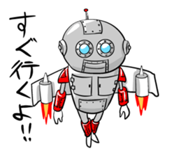 A Robo dog and various robots sticker #4589695