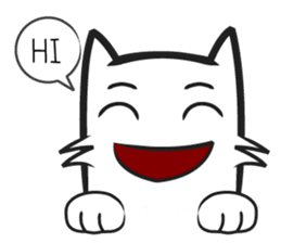 Cool kid cat sticker #4589792