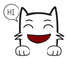 Cool kid cat sticker #4589792