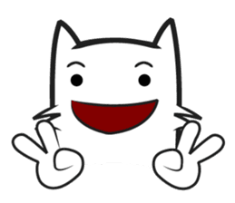 Cool kid cat sticker #4589794