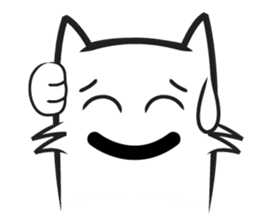 Cool kid cat sticker #4589806