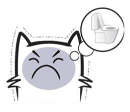 Cool kid cat sticker #4589821