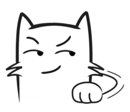 Cool kid cat sticker #4589822