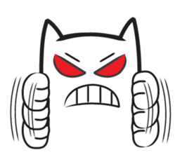 Cool kid cat sticker #4589826