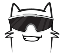 Cool kid cat sticker #4589827