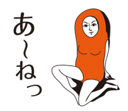 Seasoned cod roe Girl sticker #4589919
