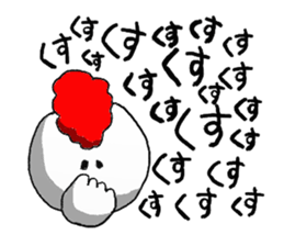 crazy chicken guy sticker #4591523