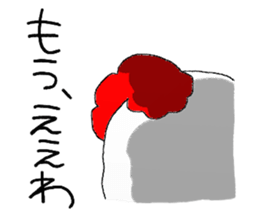 crazy chicken guy sticker #4591528