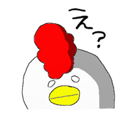 crazy chicken guy sticker #4591547