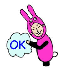Overbite Rabbit Man sticker #4591712