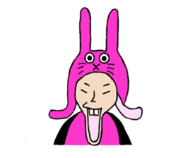 Overbite Rabbit Man sticker #4591718