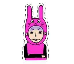 Overbite Rabbit Man sticker #4591737