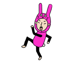 Overbite Rabbit Man sticker #4591740