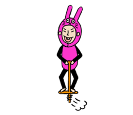 Overbite Rabbit Man sticker #4591743