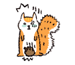 Cute Little Squirrel sticker #4592675