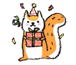 Cute Little Squirrel sticker #4592700