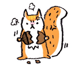 Cute Little Squirrel sticker #4592703