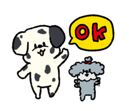 Dalmatian and Toy Poodle sticker #4594080