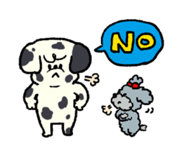 Dalmatian and Toy Poodle sticker #4594081