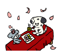 Dalmatian and Toy Poodle sticker #4594085