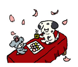 Dalmatian and Toy Poodle sticker #4594085