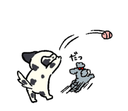 Dalmatian and Toy Poodle sticker #4594089