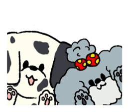 Dalmatian and Toy Poodle sticker #4594092