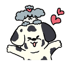 Dalmatian and Toy Poodle sticker #4594094