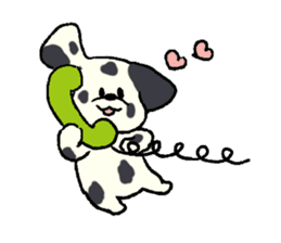 Dalmatian and Toy Poodle sticker #4594096