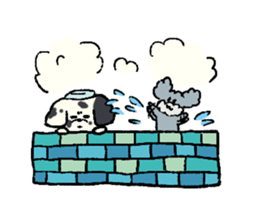 Dalmatian and Toy Poodle sticker #4594100