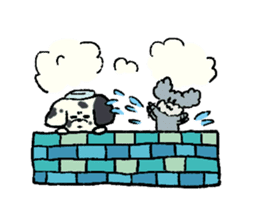 Dalmatian and Toy Poodle sticker #4594100