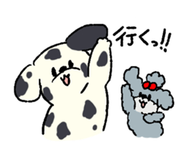 Dalmatian and Toy Poodle sticker #4594110