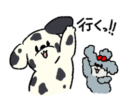 Dalmatian and Toy Poodle sticker #4594110