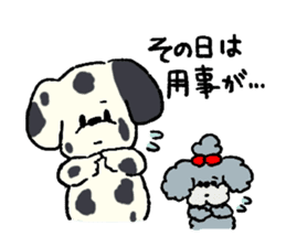 Dalmatian and Toy Poodle sticker #4594111